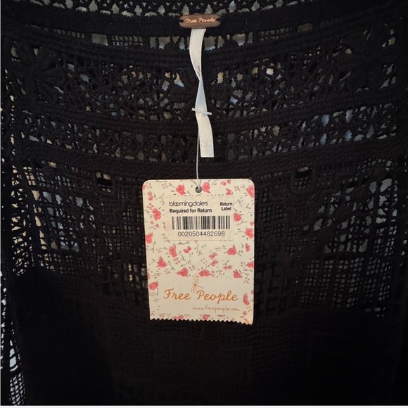 Free People Black Pleated Backless Sundress - Picture 8 of 8